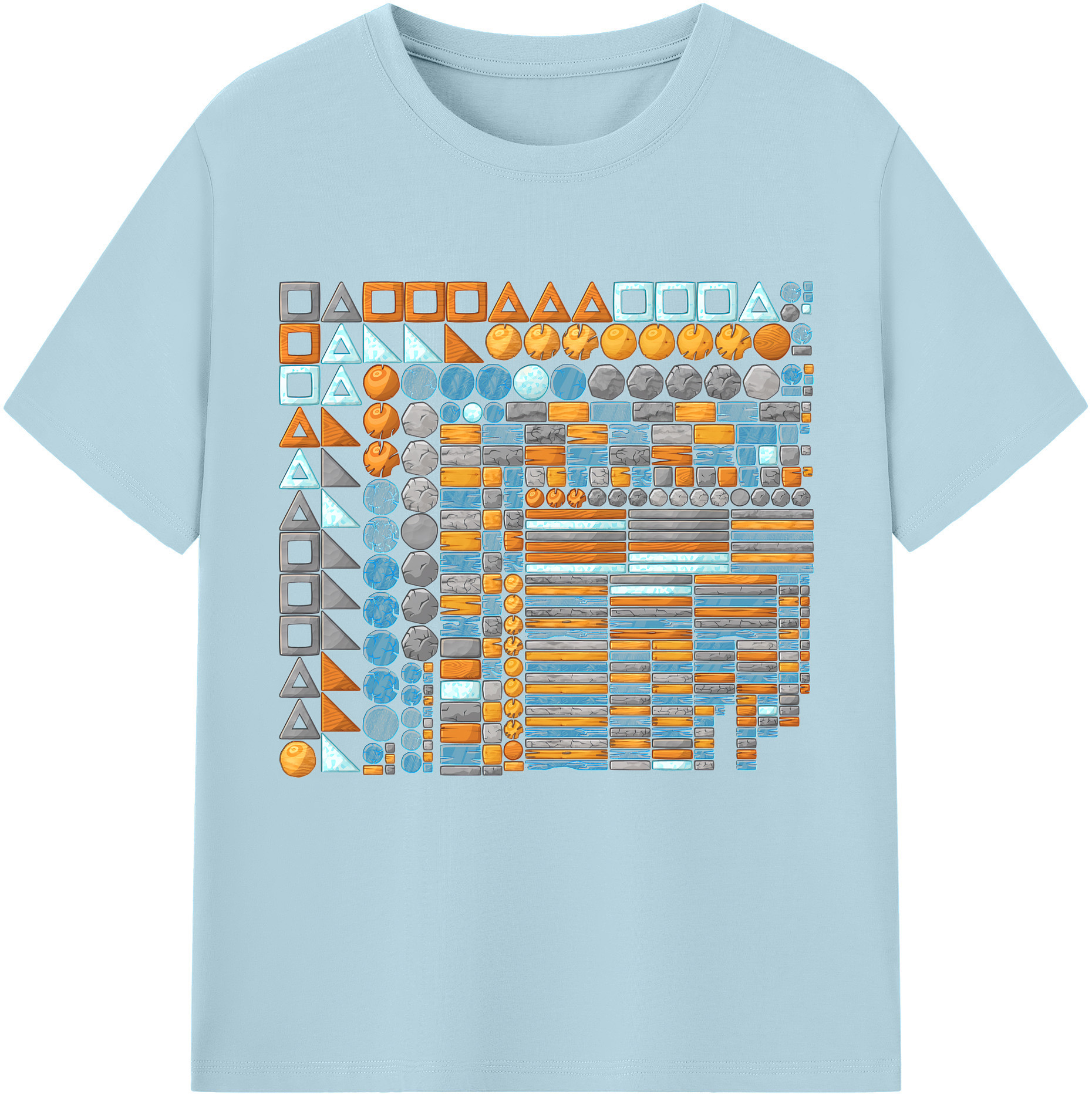 （画像用） Angry Birds アングリーバード 綿100％半袖Tシャツ（フロントプリント）